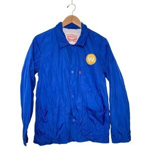 Levi’s x Golden State Warriors Windbreaker Jacket Men’s Size XS RARE Snap Button